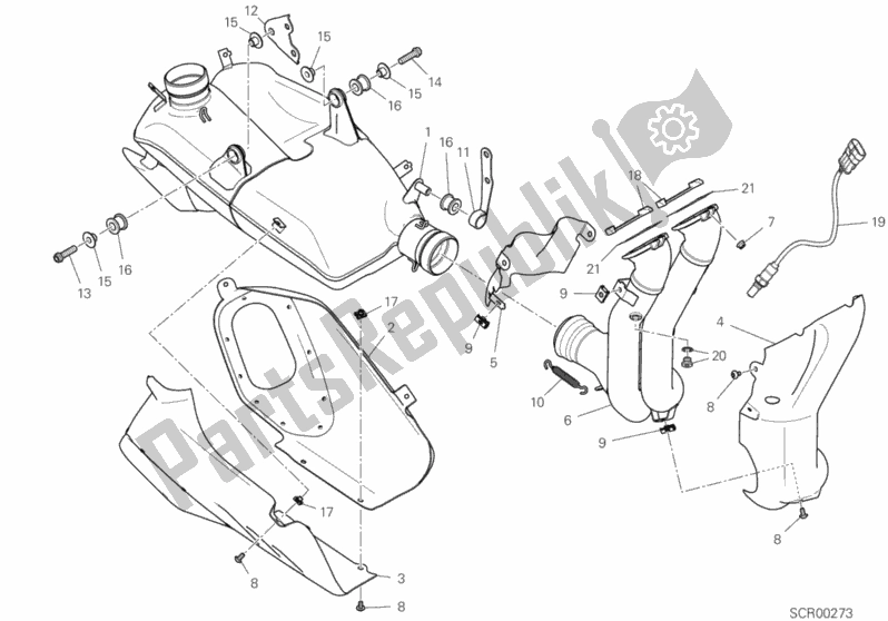 Todas las partes para 31a - Sistema De Escape de Ducati Superbike Panigale V4 Thailand 1100 2020